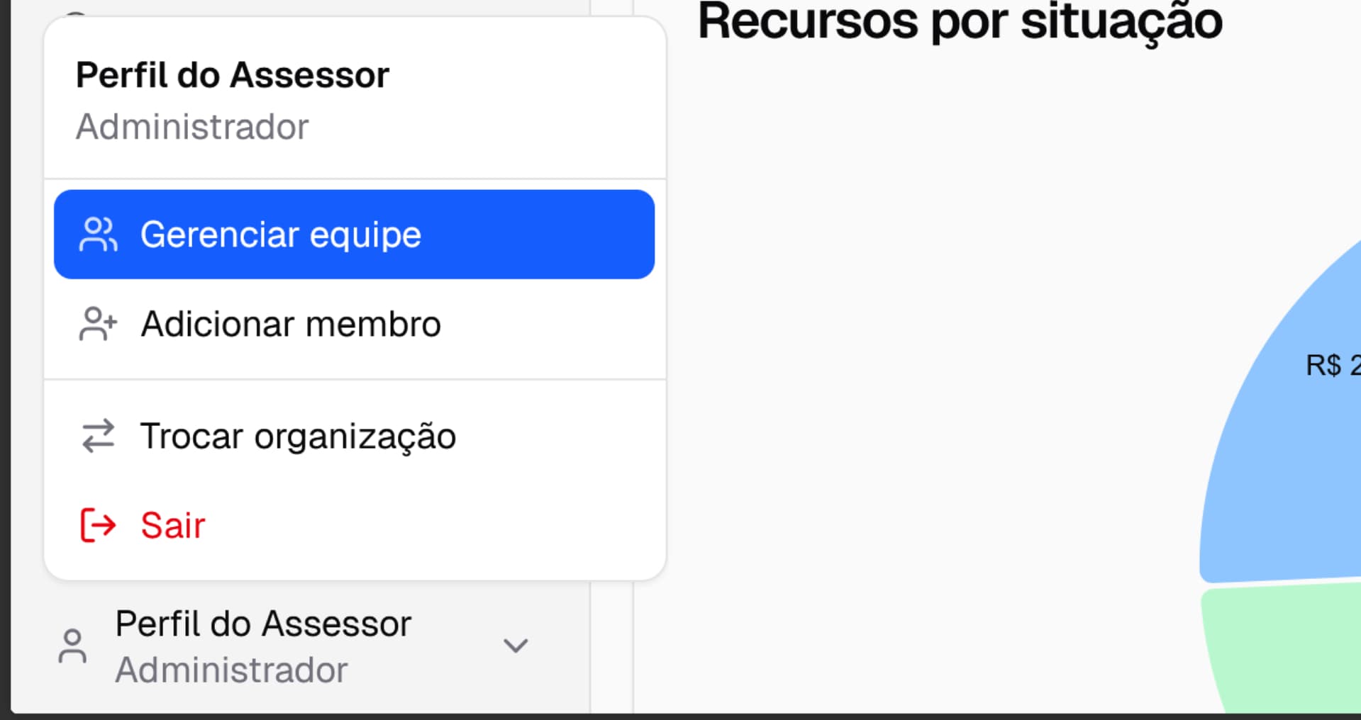 Captura de tela do aplicativo